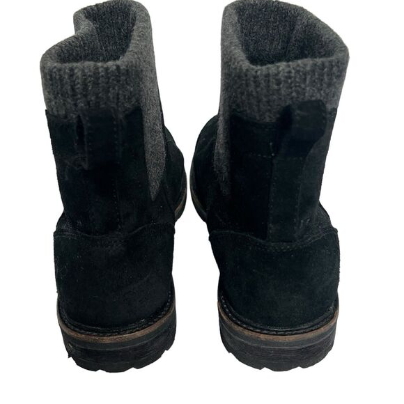LL Bean Black East Point Waterproof Suede Chelsea Ankle Boots Size 9 - Picture 7 of 10
